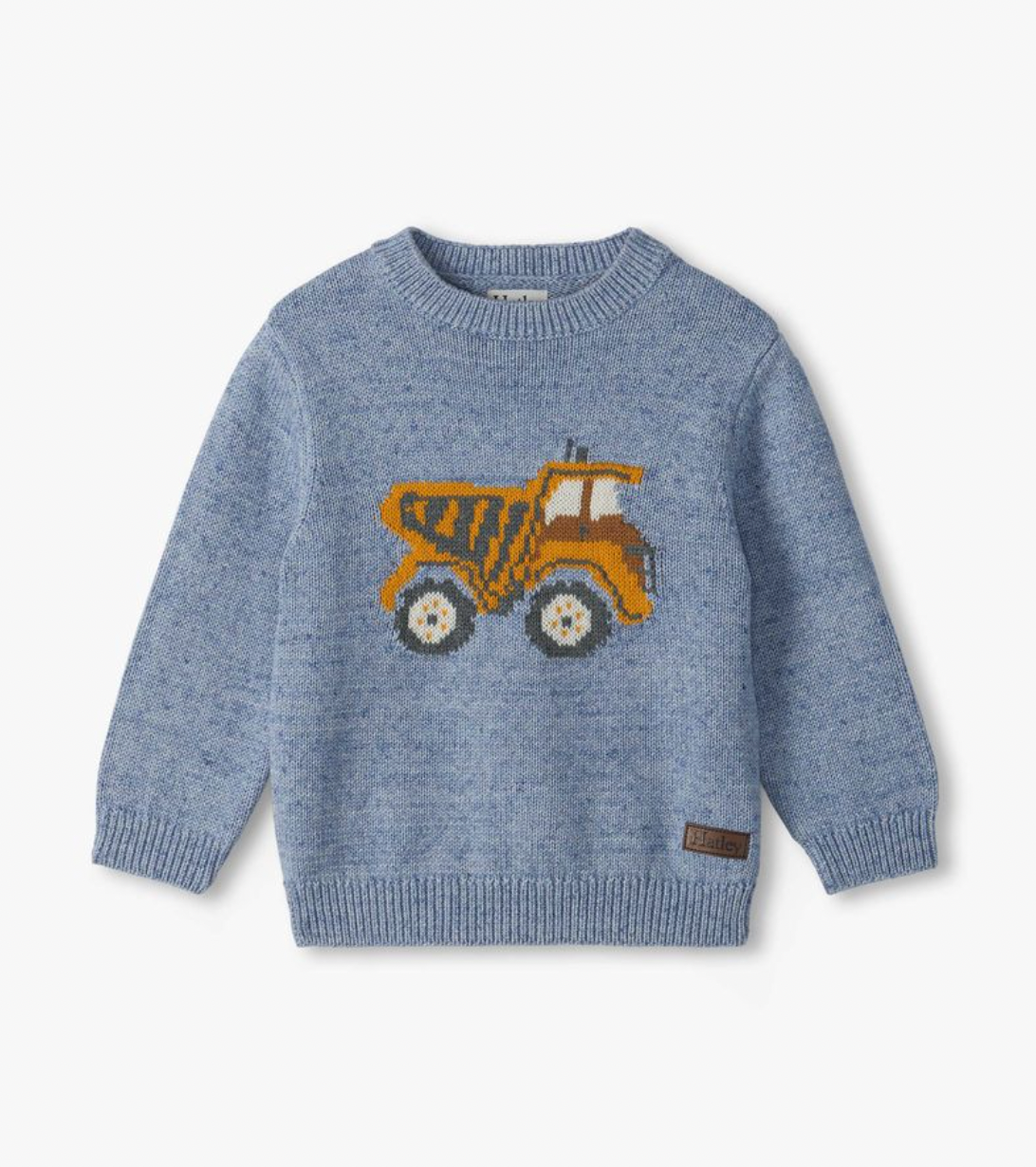DUMP TRUCK CREW NECK SWEATER | HATLEY