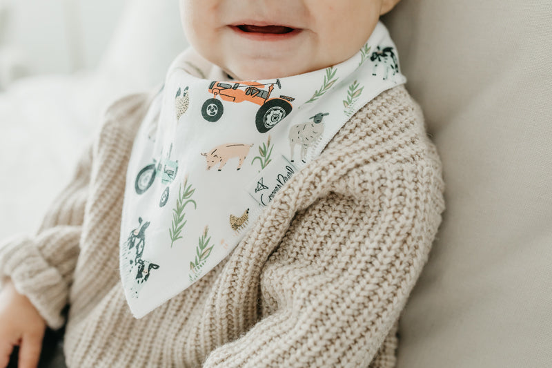 FARM DRIBBLE BIB 4 PACK