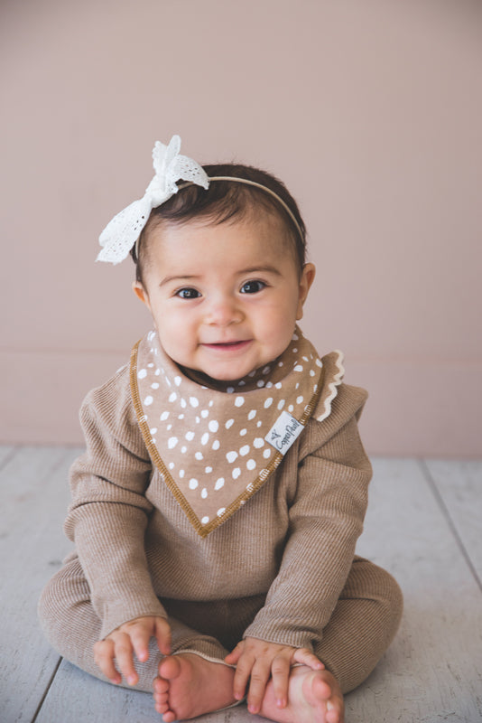 FAWN FLORAL DRIBBLE BIB 4 PACK