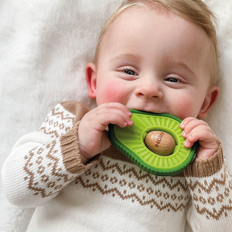 AVOCADO SILICONE TEETHER