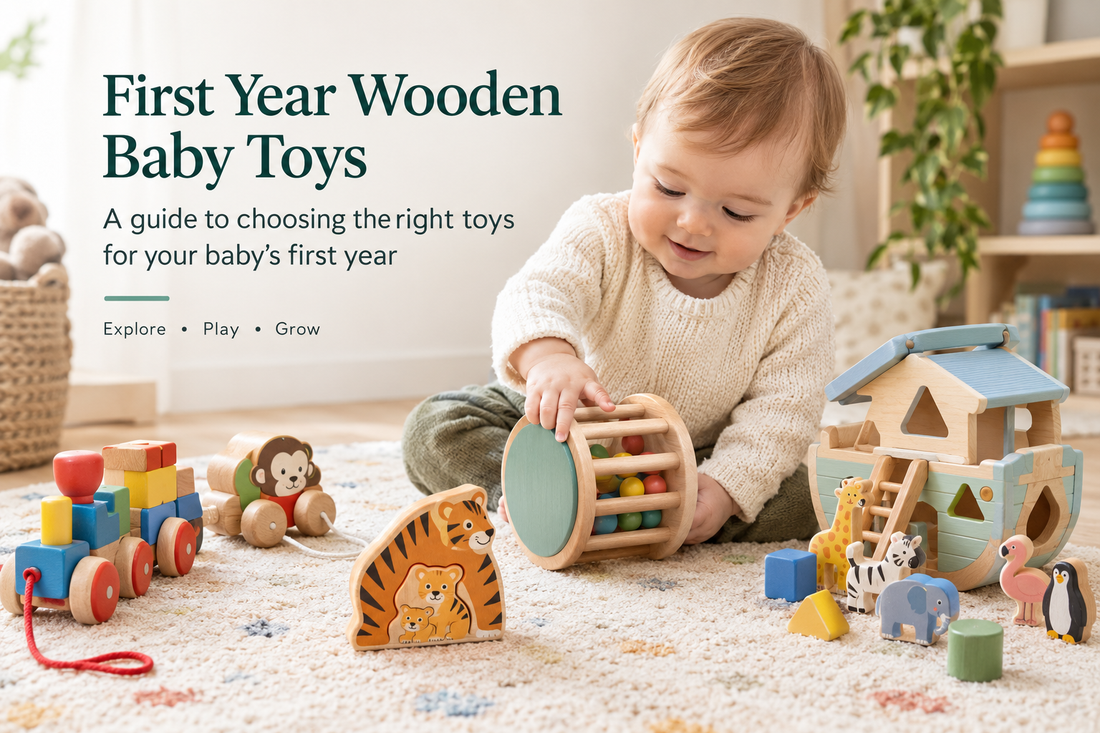 First Year Wooden Baby Toys: Choosing Toys for Your Baby's First Year