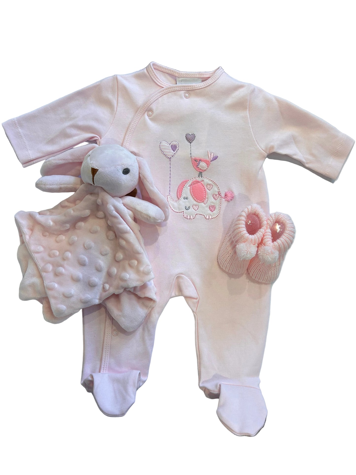 HELLO BABY GIRL! PINK 3-PIECE GIFT SET | ANNABEL'S OF CRANBROOK
