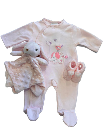 HELLO BABY GIRL! PINK 3-PIECE GIFT SET | ANNABEL'S OF CRANBROOK