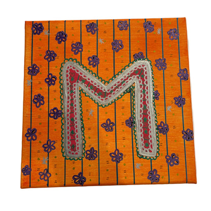 MONOGRAM CANVAS PAINTING - M | SLOAN & DAUGHTER