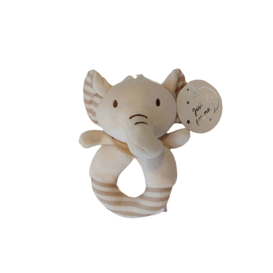 ELEPHANT RATTLE CIRCLE - 3 COLOURS