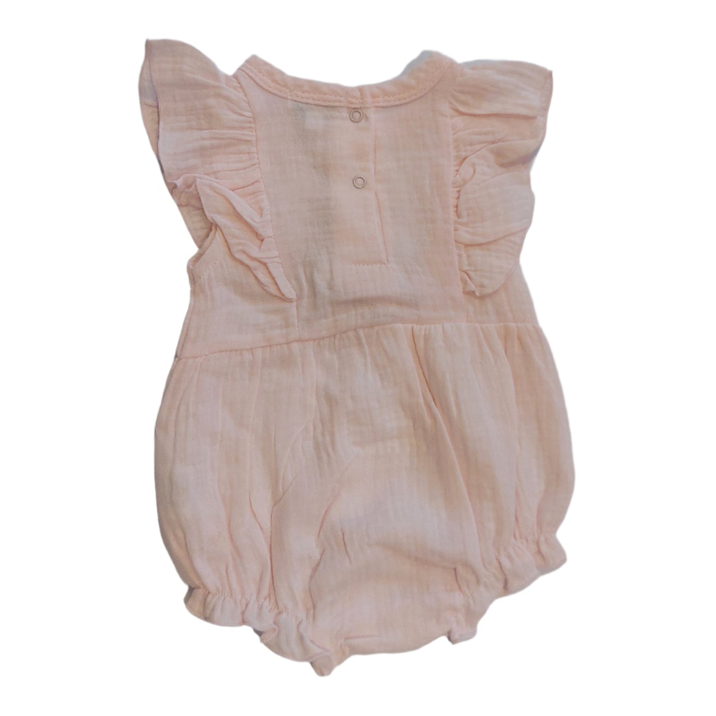 PINK FRILL COTTON ROMPER & BONNET SET - VINTAGE-INSPIRED BABY OUTFIT