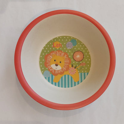 5 PIECES BAMBOO FIBRE MEAL SET - LION