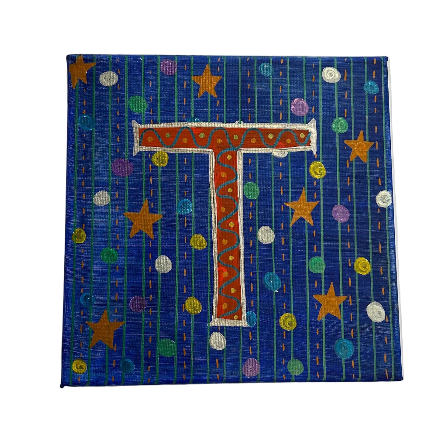 MONOGRAM CANVAS PAINTING - T | SLOAN & DAUGHTER