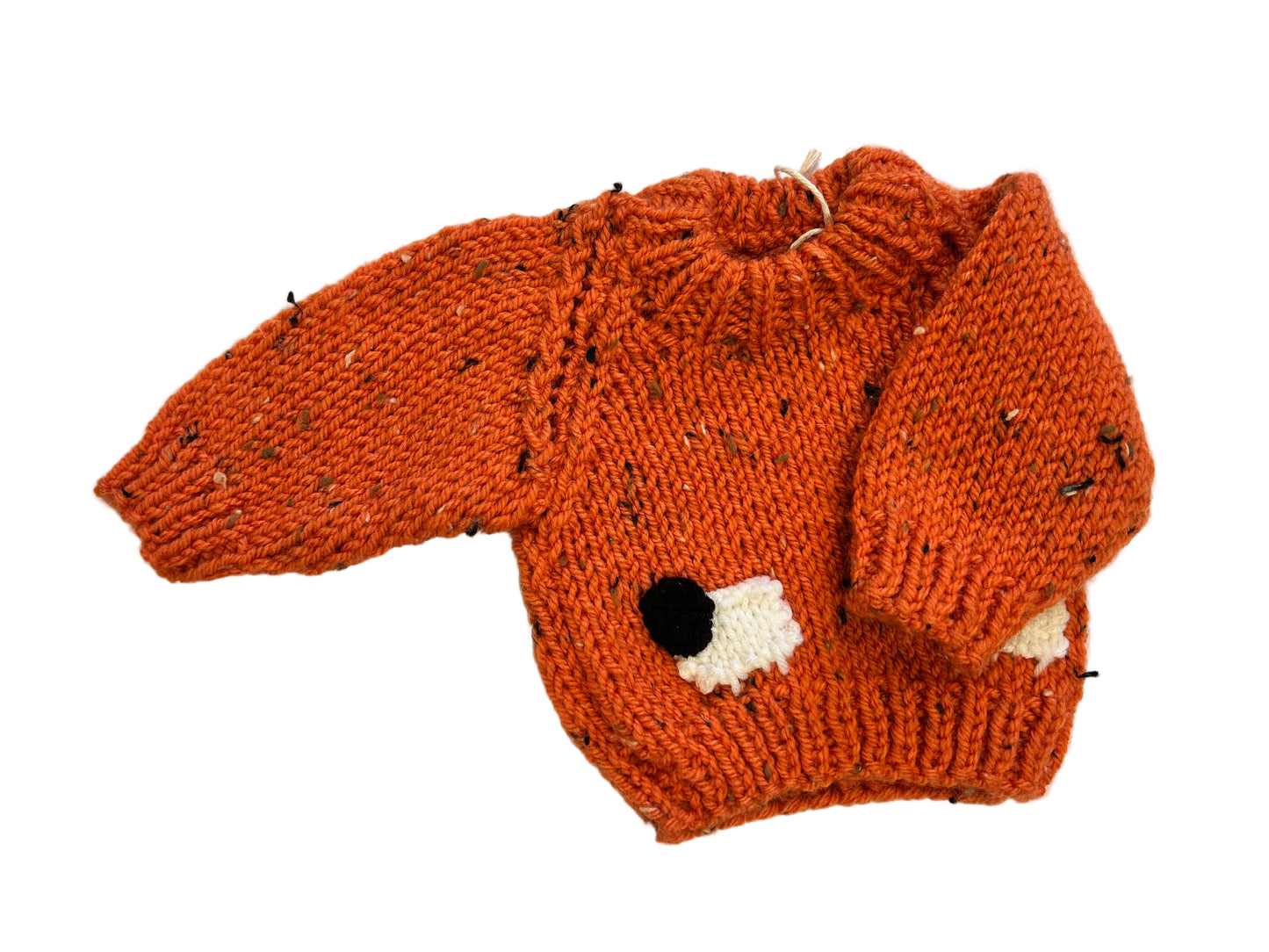 SUNSET ORANGE JUMPER WITH SHEEP- 3-6 MONTHS