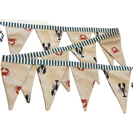 SOPHIE ALLPORT CRAB & LOBSTER FABRIC BUNTING | THE SUSSEX BUNTING COMPANY