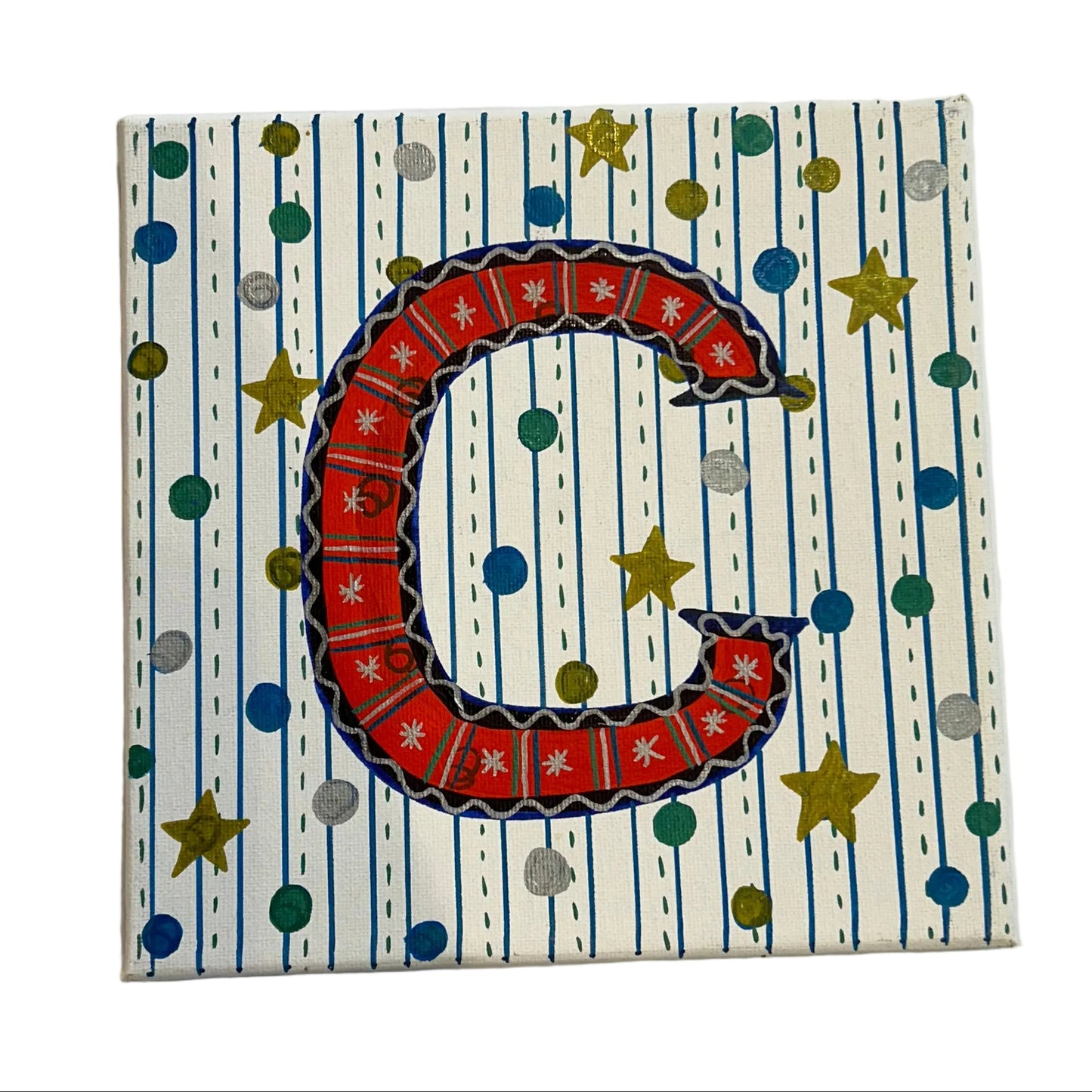 MONOGRAM CANVAS PAINTING - C | SLOAN & DAUGHTER