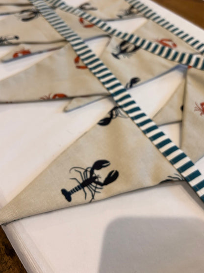 SOPHIE ALLPORT CRAB & LOBSTER FABRIC BUNTING | THE SUSSEX BUNTING COMPANY