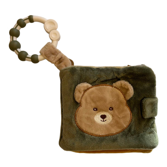 BABY BEAR ACTIVITY BOOK WITH CRINKLE PAPER, MIRROR & LINK