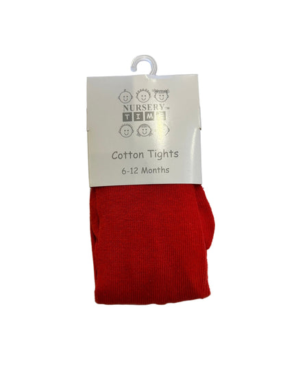 SUPER SOFT COTTON CHERRY RED TIGHTS