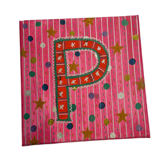 MONOGRAM CANVAS PAINTING - P | SLOAN & DAUGHTER