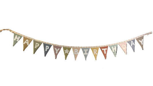 PASTEL HAPPY BIRTHDAY BUNTING | THE SUSSEX BUNTING COMPANY