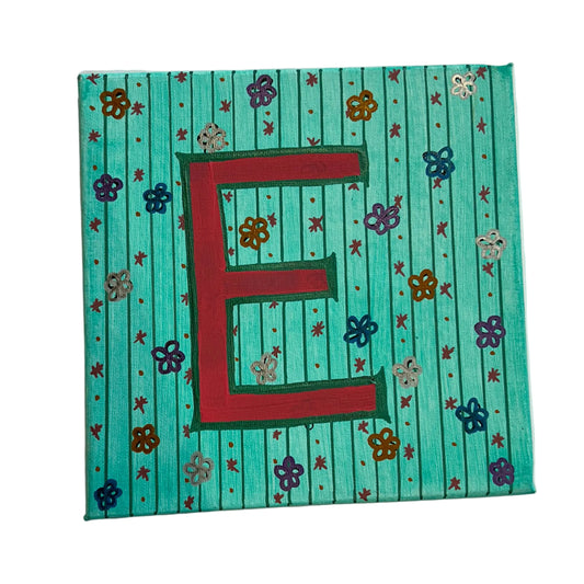 MONOGRAM CANVAS PAINTING - E | SLOAN & DAUGHTER