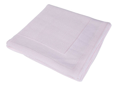 FINE KNIT RECEIVING SHAWL - 5 COLOURS  – 30″–40″ SOFT ACRYLIC BABY WRAP, 5 COLOURS