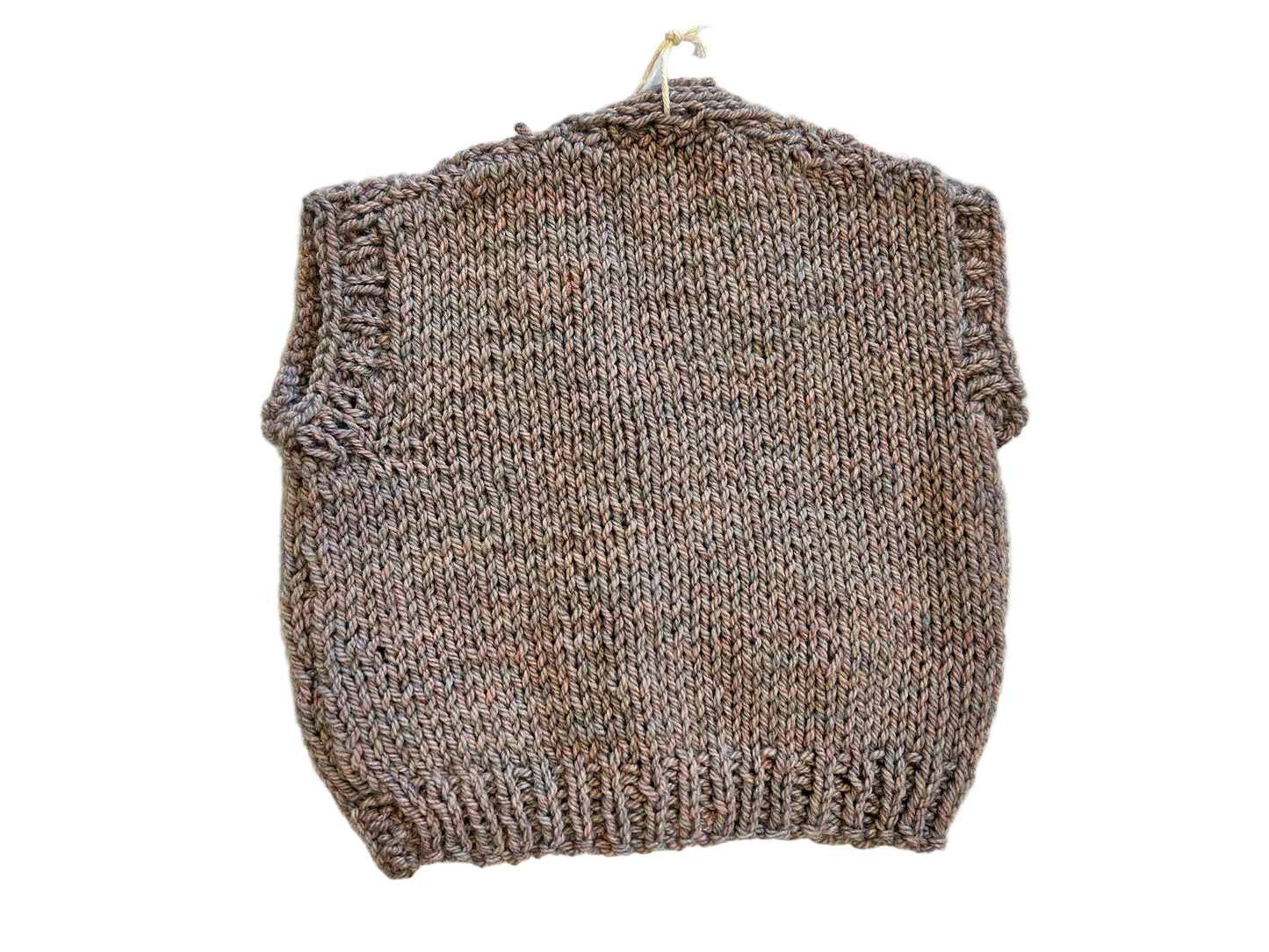 MAUVE WITH DAISY BUTTON UP GILET - 6-9 MONTHS