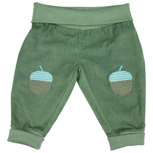 PIGEON ORGANICS BABY CORD TROUSERS - GREEN
