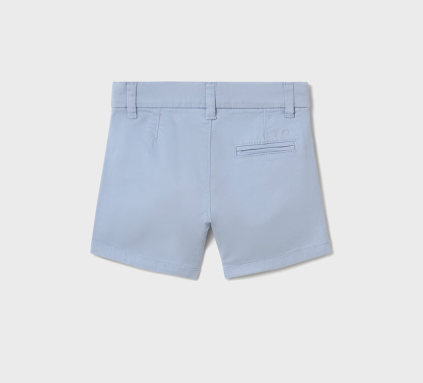Light blue shorts. BABY BOY BASIC BLUE SUMMER CHINO SHORTS | MAYORAL