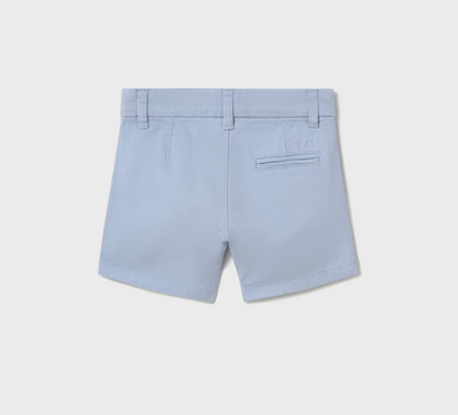 Light blue shorts. BABY BOY BASIC BLUE SUMMER CHINO SHORTS | MAYORAL