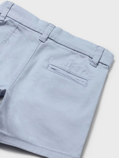 Light blue shorts. BABY BOY BASIC BLUE SUMMER CHINO SHORTS | MAYORAL