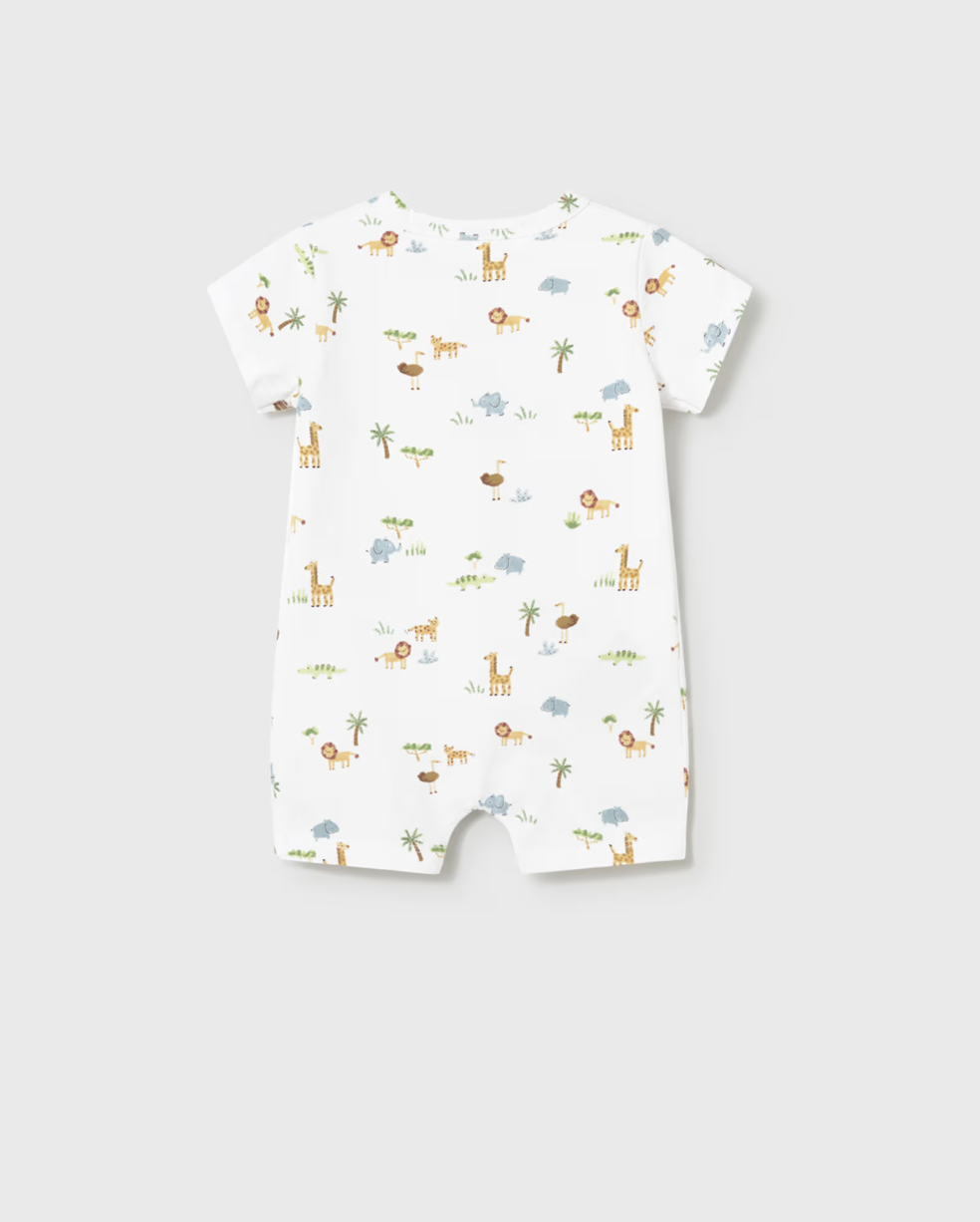 BABY SHORT SUNSHINE SAFARI ROMPER | MAYORAL