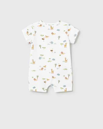 BABY SHORT SUNSHINE SAFARI ROMPER | MAYORAL