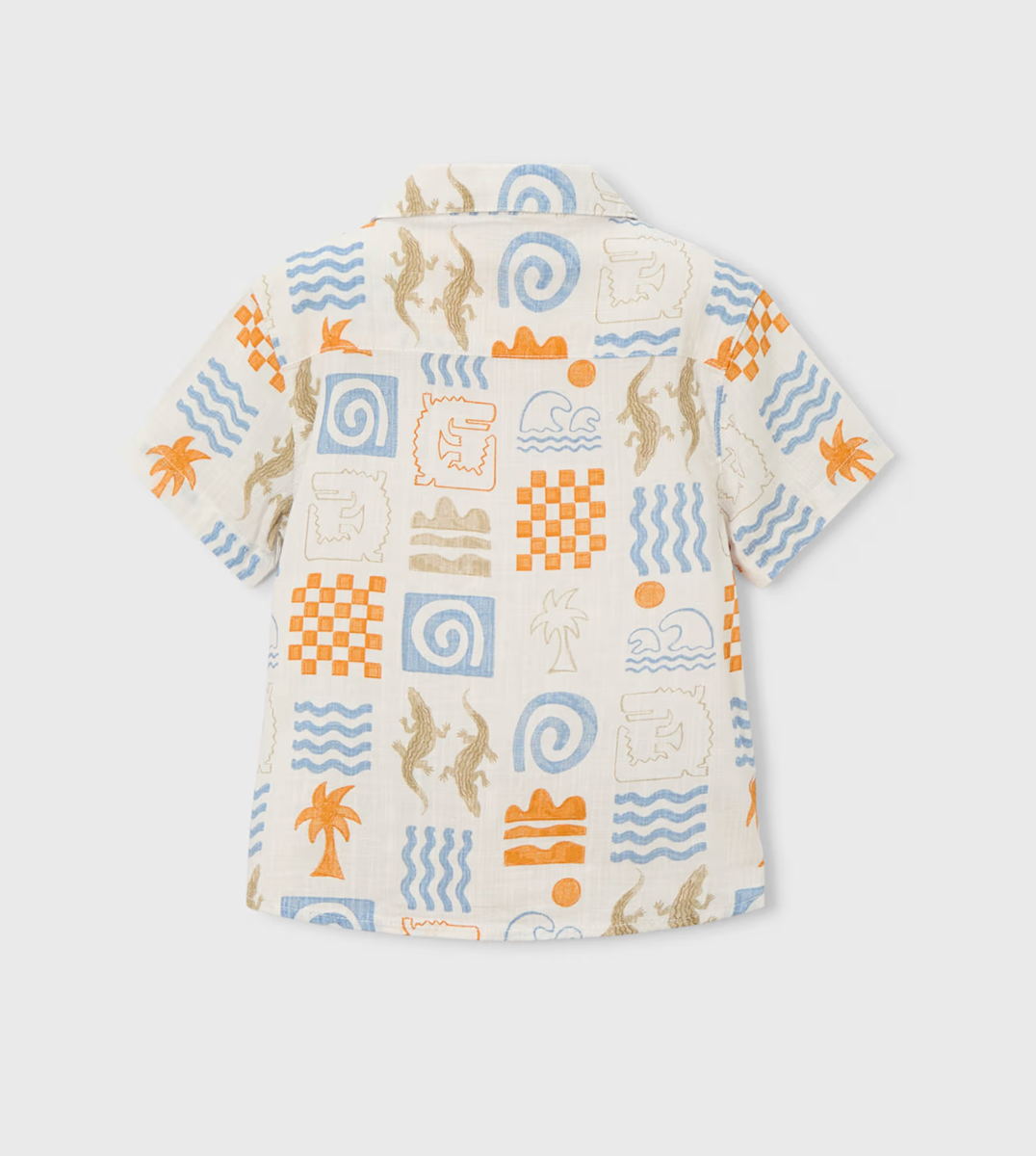 BOYS BUTTON DOWN PATTERN SHIRT - MAYORAL
