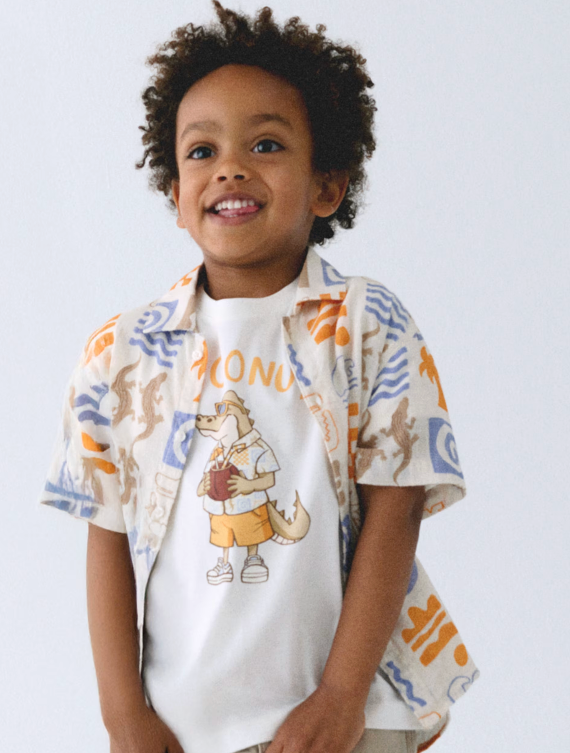 BOYS BUTTON DOWN PATTERN SHIRT - MAYORAL