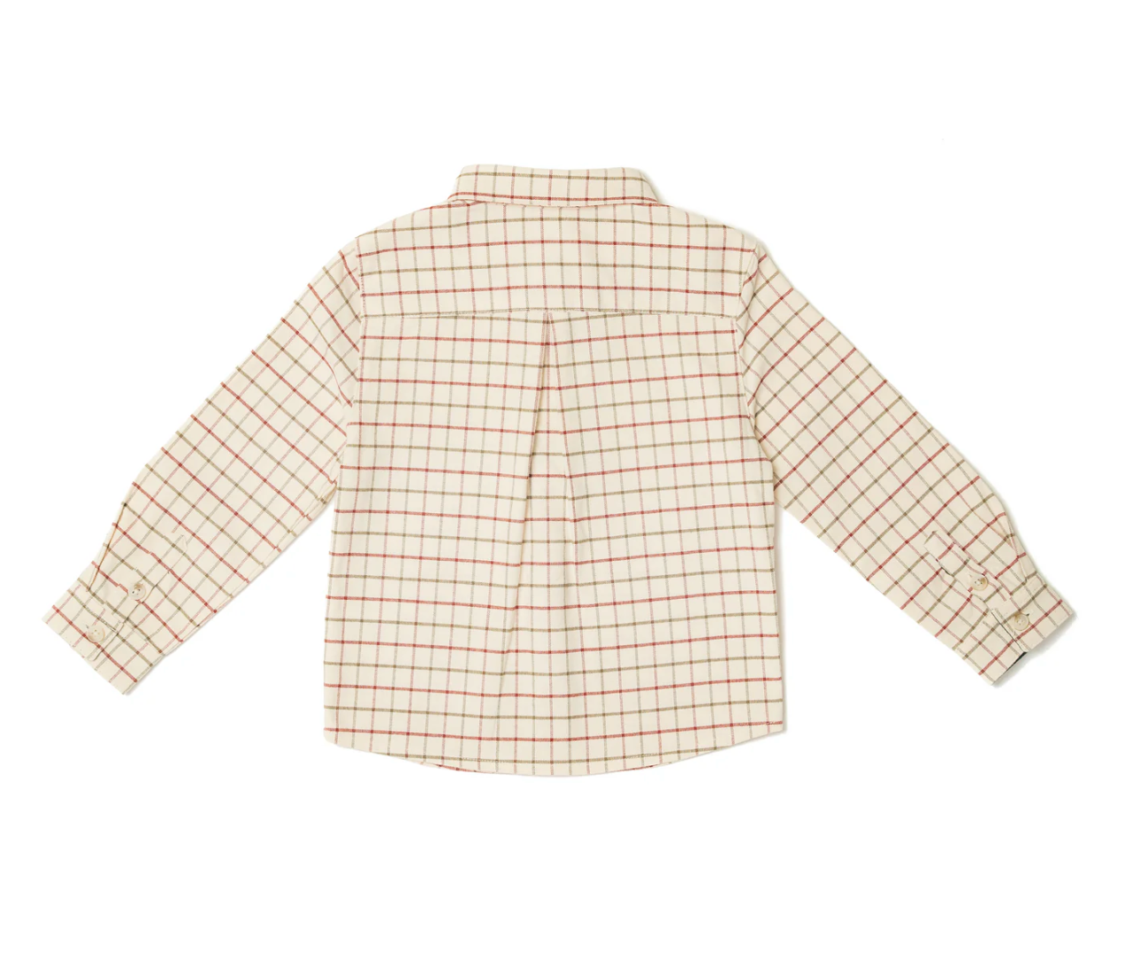 BOYS COTTON COUNTRY BUTTON-UP CHECK SHIRT | ELEANOR CHARLES