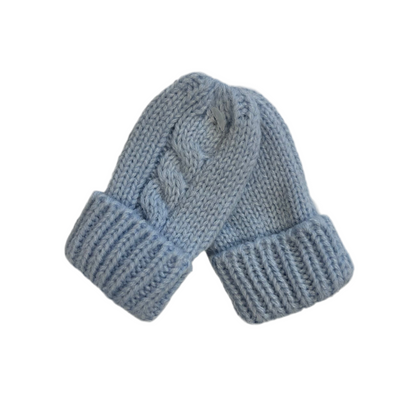 KNITTED BABY MITTENS - 4 COLOURS