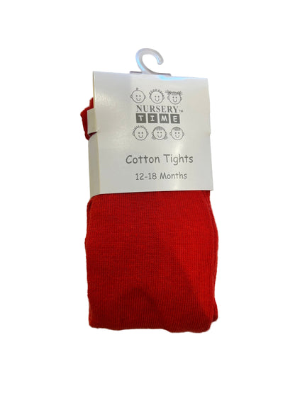 SUPER SOFT COTTON CHERRY RED TIGHTS