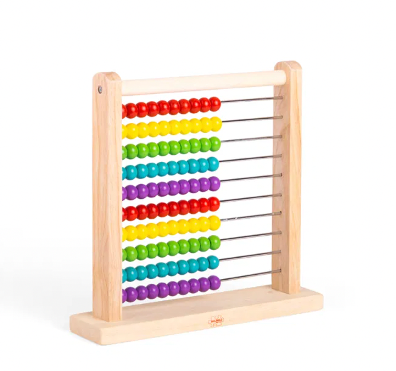 bigjigs Colorful childrens educational toy abacus with wooden frame . CHILDREN'S CLASSIC COLOURFUL WOODEN ABACUS | BIGJIGS