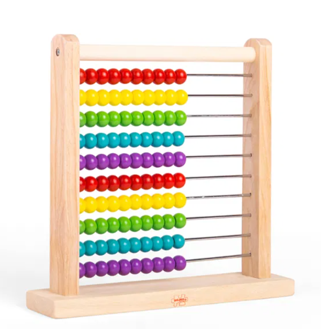 bigjigs Colorful childrens educational toy abacus with wooden frame. CHILDREN'S CLASSIC COLOURFUL WOODEN ABACUS | BIGJIGS