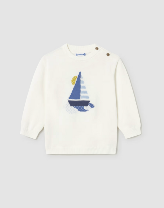 CHILDREN'S JUMPER WITH SAILING BOAT | MAYORAL