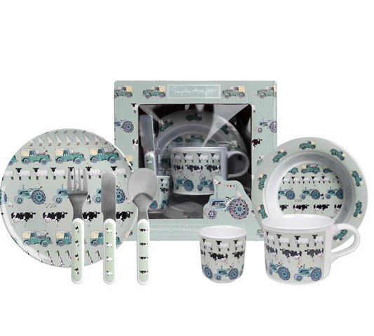 CHILDREN'S MELAMINE DINING SET - ON THE FARM | SOPHIE ALLPORT