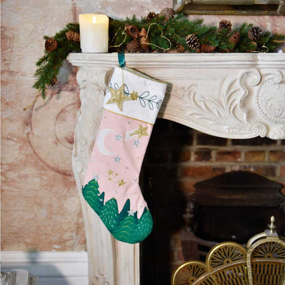 PINK FOREST CHRISTMAS STOCKING