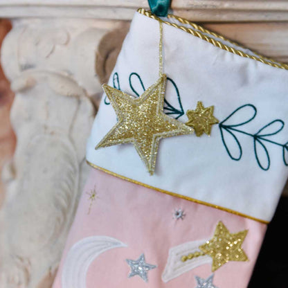 PINK FOREST CHRISTMAS STOCKING