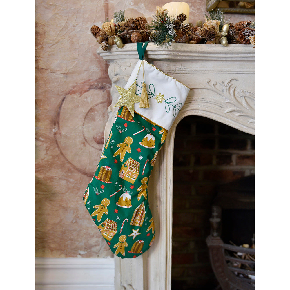 GINGERBREAD CHRISTMAS STOCKING