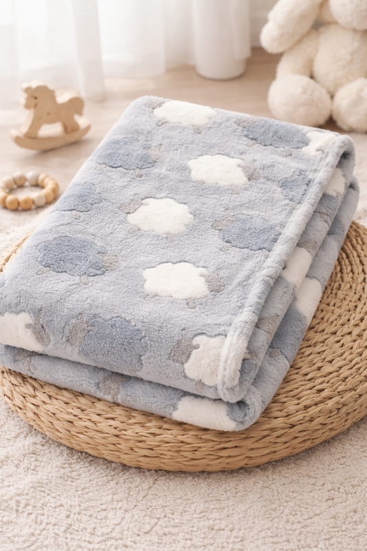 COSY BABY WRAP | BLUE SHEEP