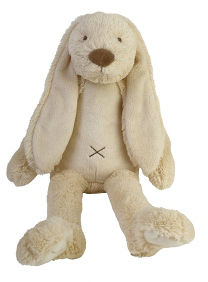 Cream-colored plush bunny. CUDDLY PLUSH RICHIE RABBIT BEIGE - 3 SIZES | HAPPY HORSE
