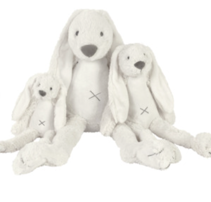 CUDDLY PLUSH RICHIE RABBIT IN WHITE - 3 SIZES | HAPPY HORSE