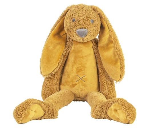 Brown plush RABBIT toy. CUDDLY PLUSH RICHIE RABBIT OCHRE - 3 SIZES | HAPPY HORSE