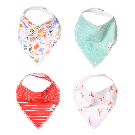 SEASIDE DRIBBLE BIB 4 PACK