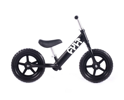 Cult Push 12 inch toddler balance bike in black at Annabels of Cranbrook
