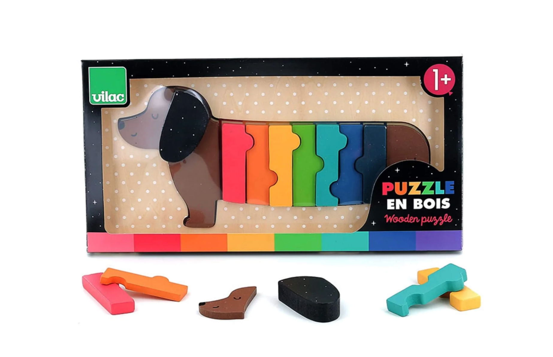 DOG COLOUR RECOGNITION PUZZLE | VILAC X ANDY WESTFACE