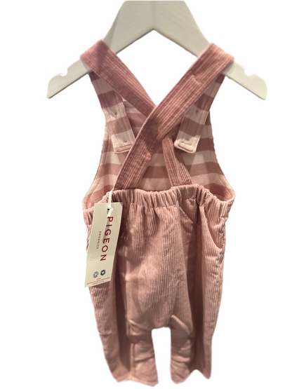 PIGEON ORGANICS BABY DUNGAREES PINK