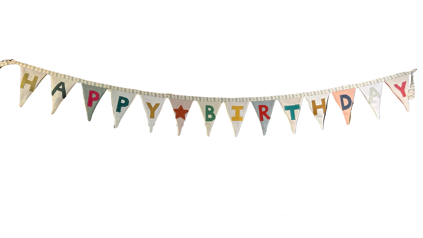 COLOURFUL HAPPY BIRTHDAY BUNTING | THE SUSSEX BUNTING COMPANY